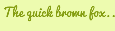 Image with Font Color 859E12 and Background Color EDFBAF
